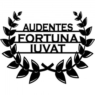 Διακοσμητικό Τοίχου Audaces Fortuna 891TNL3521 56x39cm Black Wallity