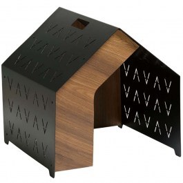 Σπιτάκι Σκύλου Vidar 438CTF1502 50x50x50cm Black Hanah Home BLACK