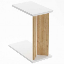 Side Table Lun 835PUQ6360 25x50x48,6cm Oak-White OAK-WHITE