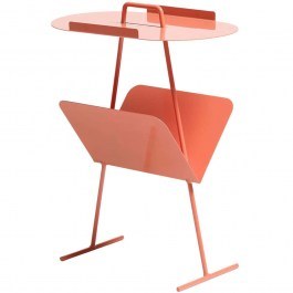 Side Table Goddy 438CTF1105 44x25,5x54cm Salmon SALMON