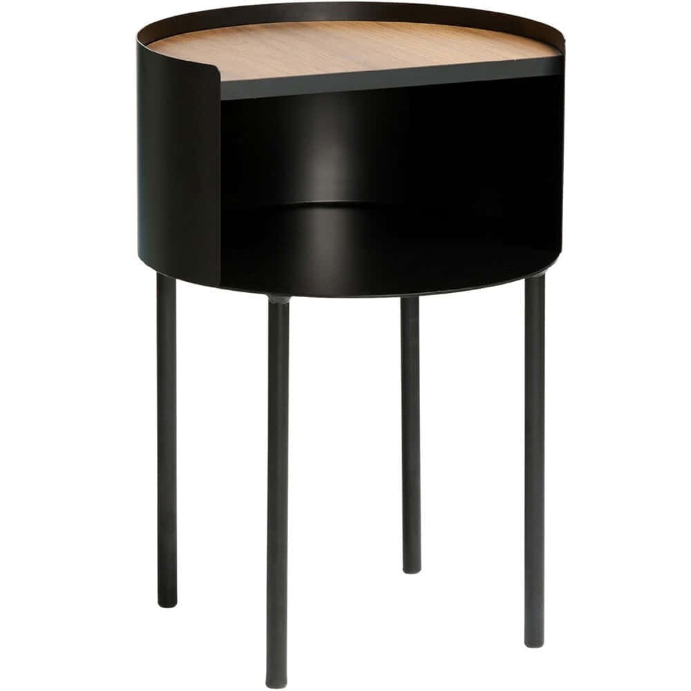 Τραπεζάκι Βοηθητικό Espen 438CTF1101 Φ40x56cm Black