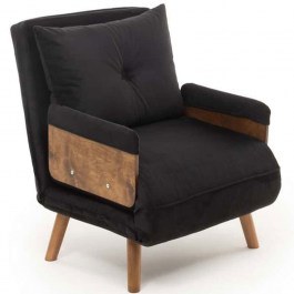 Armchair - Bed Cosmo 859FTN2335 77x70x82cm Black BLACK