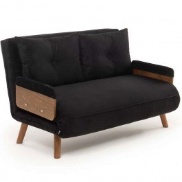 Two-Seater Sofa - Bed Cosmo 859FTN2721 120x78x82cm Black BLACK