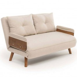 Two-Seater Sofa - Bed Cosmo 859FTN2722 120x78x82cm Cream CREAM