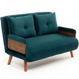 Two-Seater Sofa - Bed Cosmo 859FTN2719 120x78x82cm Petrol Green PETROL