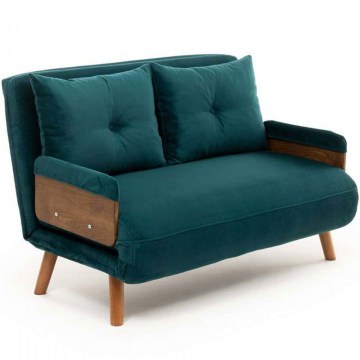 Two-Seater Sofa - Bed Cosmo 859FTN2719 120x78x82cm Petrol Green
