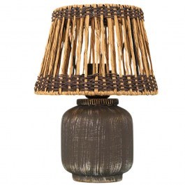 Φωτιστικό Επιτραπέζιο 687HMY2449 Φ20x30cm 1xE27 40W Natural-Grey Opviq NATURAL-GREY
