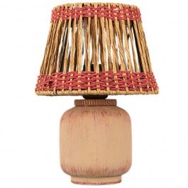 Φωτιστικό Επιτραπέζιο 687HMY2458 Φ20x30cm 1xE27 40W Natural-Pink Opviq NATURAL-PINK