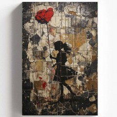 Πίνακας Καμβάς 528LSR1218 60x90cm Multi Wallity