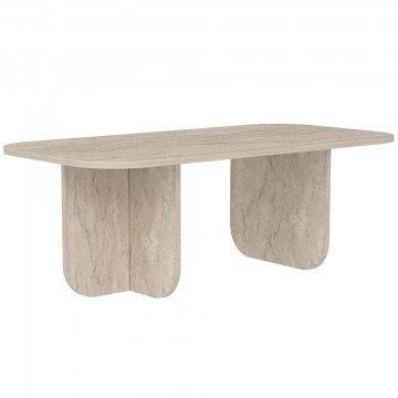 Coffee Table Becaj 327ODS1409 120x60x41,4cm Travertine Beige