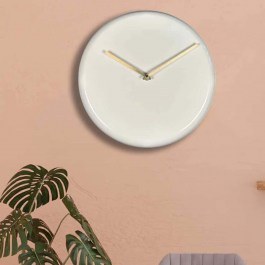 Wall Clock Sivmet 332CDC1103 30x30cm Cream Wallity CREAM