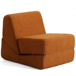 Pouf - Bed Origami Convertable 560ARE4174 70x100x70cm Matte Orange ORANGE