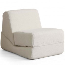 Pouf - Bed Origami Convertable 560ARE4177 70x100x70cm White WHITE