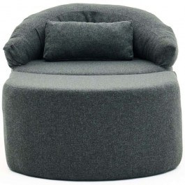 Πουφ - Πολυθρόνα Pitta 825BLC4727 80x70cm Anthracite ANTHRACITE