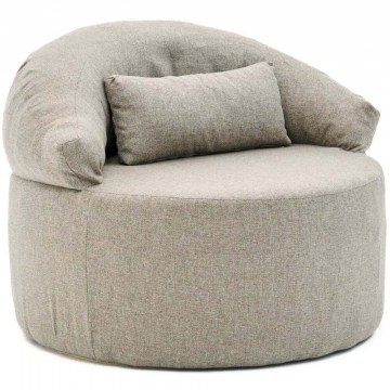Πουφ - Πολυθρόνα Pitta 825BLC4729 80x70cm Brown