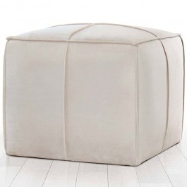 Pouf Holler 209FLF1452 52x52x44cm Cream CREAM