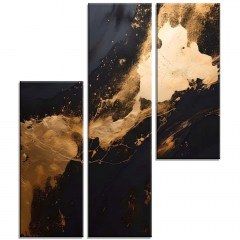 Πίνακας Καμβάς (Σετ 3Τμχ) 463SNT1386 20x40/20x60cm Multi Wallity