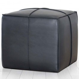 Poof Ottowel 209FLF1449 52x52x44cm Black BLACK