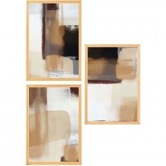 Κάδρα (Σετ 3Τμχ) 902LMN1534 50x70cm Multi Wallity