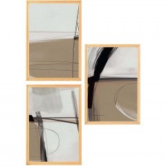 Κάδρα (Σετ 3Τμχ) 902LMN1537 50x70cm Multi Wallity