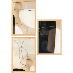 Κάδρα (Σετ 3Τμχ) 902LMN1540 50x70cm Multi Wallity