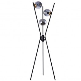 Floor Lamp 534LUN5353 50x155cm 3xE27 40W Black-Fume Opviq BLACK