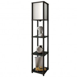 Φωτιστικό Δαπέδου Με Ραφάκια Tier 666PTR1138 17x150cm 1xE27 40W Black Opviq BLACK