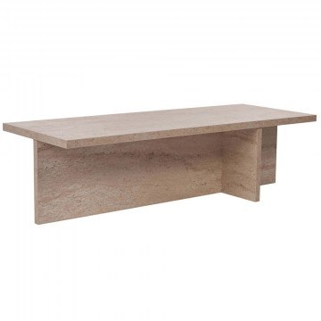 Τραπέζι Σαλονιού Harbor 746NRD1103 120x45x30cm Travertine Beige