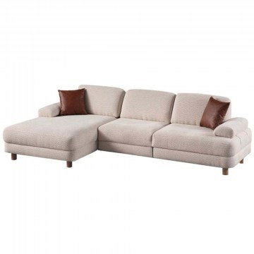 Corner Sofa Bed (Left Corner) Nice 560ARE4166 315x165x85cm Cream