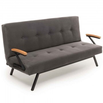 Καναπές - Κρεβάτι Τριθέσιος Zven 859FTN2903 180x78x64cm Grey