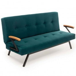 Καναπές - Κρεβάτι Τριθέσιος Zven 859FTN2905 180x78x64cm Petrol Green PETROL