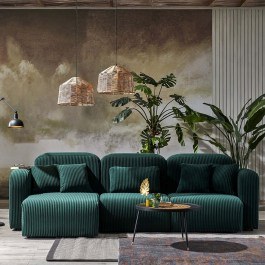 Καναπές Γωνιακός Kuba 383EVN1263 298x135x83cm Green GREEN