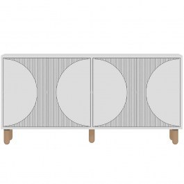 Μπουφές Arventa 327ODS1358 150x36x73cm White WHITE