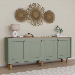 Μπουφές Bohemian 350MWD1508 180x40x75cm Green-Oak OAK-GREEN