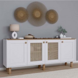 Μπουφές Bohemian 350MWD1504 180x40x75cm White-Oak WHITE-OAK