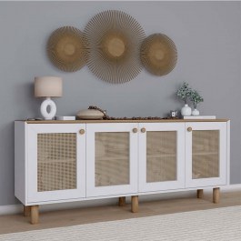 Μπουφές Bohemian 350MWD1506 180x40x75cm White-Oak WHITE-OAK