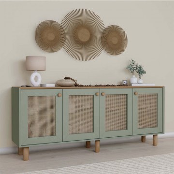 Buffet Bohemian 350MWD1507 180x40x75cm Green-Oak