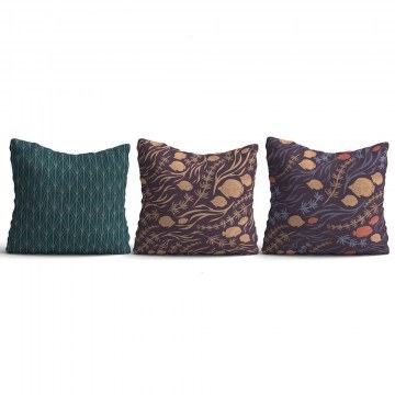 Decorative Pillows (With Stuffing) 397KRL3114 (Set 3Pcs) Multi Aberto Design