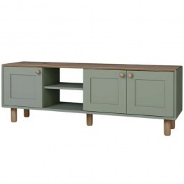 Έπιπλο Τηλεόρασης Bohemian 350MWD1701 160x40x56cm Oak-Green OAK-GREEN