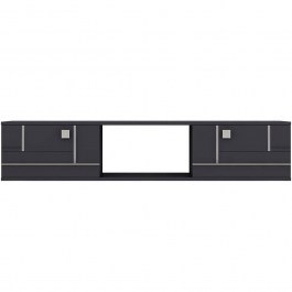 Έπιπλο Τηλεόρασης Επιτοίχιο Aredam 475OLV3302 150x29,6x25,6cm Anthracite-Silver ANTHRACITE