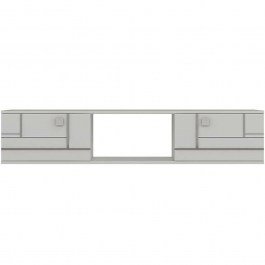 Έπιπλο Τηλεόρασης Επιτοίχιο Aredam 475OLV3304 150x29,6x25,6cm White-Silver WHITE