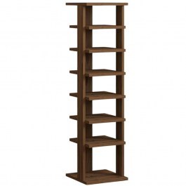 Shoe Cabinet Ayka 835PUQ3925 29,6x29,6x110cm Walnut WALNUT