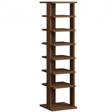 Παπουτσοθήκη Ayka 835PUQ3925 29,6x29,6x110cm Walnut