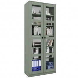 Βιτρίνα Lucas Glass 350MWD1207 80x37x190cm Green GREEN