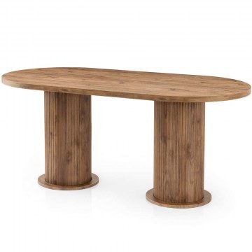 Τραπέζι Milas 974NMB2243 180x90x77cm Walnut