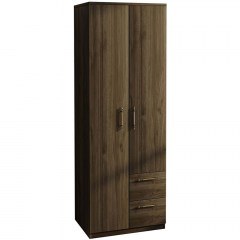 Ντουλάπα Δίφυλλη Merlin 382NRC1163 60x45x171,8cm Walnut