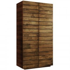 Ντουλάπα Δίφυλλη 167RAB1131 90x48x187cm Brown