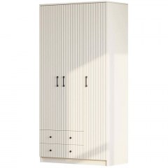 Ντουλάπα Τρίφυλλη 167RAB1122 105x52x210cm White