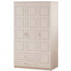 Ντουλάπα Τρίφυλλη 167RAB1106 105x52x180cm White