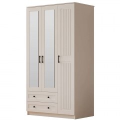 Ντουλάπα Τρίφυλλη 167RAB1115 105x52x184cm White